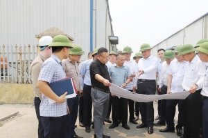 Lãnh đạo tỉnh Hưng Yên kiểm tra một số dự án giao thông trọng điểm