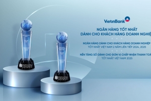 VietinBank ghi dấu ấn quốc tế với hai giải thưởng ngân hàng doanh nghiệp