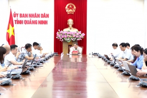 Chủ tịch UBND tỉnh Quảng Ninh chủ trì họp cho ý kiến về tiến độ lập Khung định hướng quy hoạch tỉnh