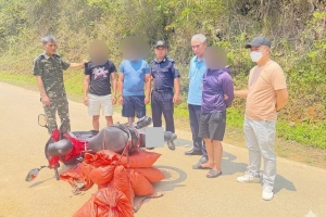 Cao Bằng: Tạm giữ nhóm đối tượng vận chuyển 6 bao tải vảy động vật, nghi là vảy tê tê