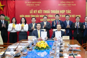 Tỉnh Bắc Ninh và Tổng Công ty Bưu điện Việt Nam ký chương trình hợp tác, giai đoạn 2026-2030