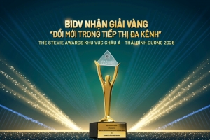 BIDV đạt giải Vàng The Stevie Awards về truyền thông giáo dục tài chính