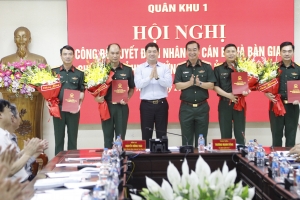 Công bố quyết định điều động, bổ nhiệm lãnh đạo Bộ Chỉ huy quân sự tỉnh Bắc Ninh