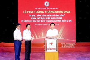 Thái Nguyên phát động Tháng Nhân đạo năm 2026