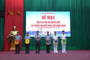 Chi đội Kiểm ngư số 2 tổ chức thành công Hội thi cán bộ Đoàn giỏi và Tuyên truyền viên trẻ năm 2026
