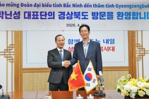 Đoàn công tác tỉnh Bắc Ninh thăm, làm việc tại tỉnh Gyeongsangbuk-do