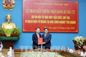 Phú Thọ thu hút dự án vi mạch, tạo động lực phát triển công nghiệp công nghệ cao