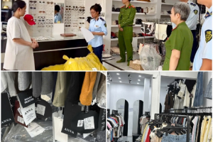 Quảng Trị: Phát hiện cơ sở kinh doanh thời trang bày bán hàng trăm sản phẩm không rõ nguồn gốc