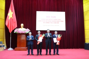 Lạng Sơn công bố quyết định điều động, bổ nhiệm cán bộ chủ chốt