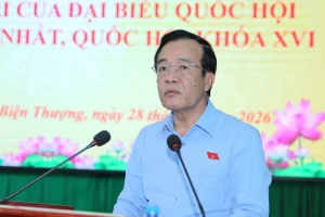 Bí thư Tỉnh ủy, Trưởng Đoàn ĐBQH tỉnh Thanh Hóa tiếp xúc cử tri xã Biện Thượng