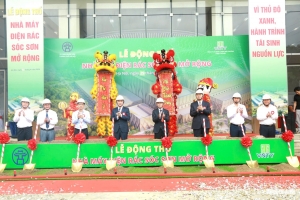 Động thổ Nhà máy điện rác Sóc Sơn mở rộng, nâng cao năng lực xử lý môi trường Thủ đô