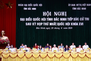Đoàn đại biểu Quốc hội tỉnh Bắc Ninh tiếp xúc cử tri sau kỳ họp thứ Nhất
