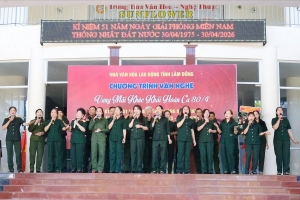 Lâm Đồng sôi nổi chương trình văn nghệ “Vang mãi khúc khải hoàn ca 30/4”