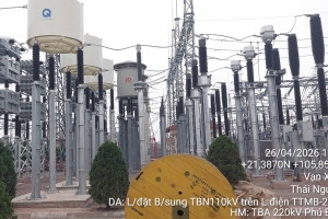Hoàn thành lắp đặt tụ bù ngang tại 16 trạm biến áp, tăng cường đảm bảo điện cho miền Bắc