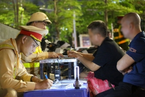 Hà Nội: Kiểm tra nồng độ cồn xuyên suốt dịp lễ 30/4 - 1/5, nhiều vi phạm bị xử lý