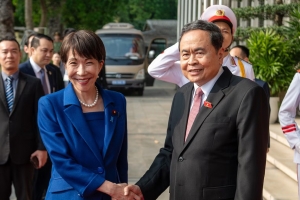 Chủ tịch Quốc hội Trần Thanh Mẫn hội kiến Thủ tướng Nhật Bản Takaichi Sanae