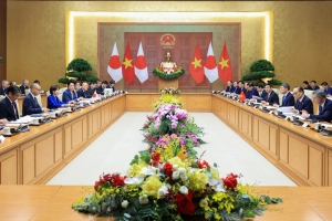 Thủ tướng Chính phủ Lê Minh Hưng hội đàm Thủ tướng Nhật Bản Takaichi Sanae