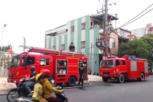 Đà Nẵng: Cháy lớn tại công trình Bệnh viện Liên Chiểu