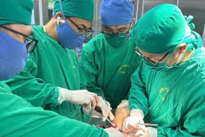 Bệnh viện Đa khoa tỉnh Thanh Hóa nối thành công cẳng tay đứt rời cho nam bệnh nhân