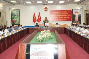 Đoàn công tác Trung ương làm việc với Lâm Đồng về triển khai khu kinh tế ven biển phía Nam