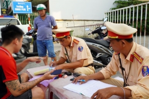 Tây Ninh xử lý hơn 8.000 trường hợp vi phạm giao thông trong tháng cao điểm