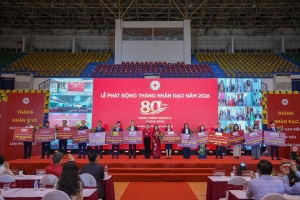 PVcomBank ủng hộ 10 tỷ đồng hưởng ứng Tháng Nhân đạo năm 2026