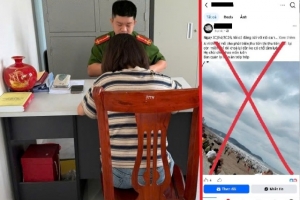 Nghệ An: Công an phường Cửa Lò xử lý trường hợp đăng tin sai sự thật trên Facebook