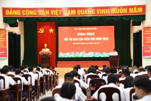 Bộ Tư lệnh Vùng Cảnh sát biển 3 khai mạc Hội thi Báo cáo viên giỏi năm 2026