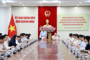 Đoàn công tác của Ủy ban Kinh tế và Tài chính Quốc hội làm việc với tỉnh Quảng Ninh