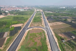 Đường song hành Vành đai 4 qua Hà Nội dự kiến thông xe kỹ thuật trong tháng 6