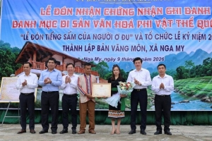Nghệ An: Trao chứng nhận Di sản quốc gia cho “Lễ đón tiếng sấm” của người Ơ Đu