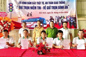 Bắc Ninh: Xây dựng 20 mô hình quần chúng bảo đảm trật tự giao thông