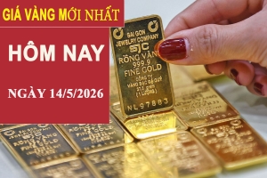 Giá vàng hôm nay 14/5: Giảm đồng loạt