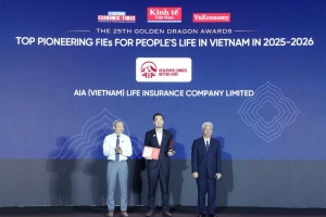 AIA Việt Nam được vinh danh tại Giải thưởng Rồng Vàng 2026