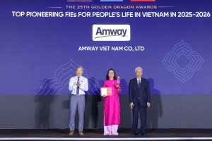 Amway Việt Nam lần thứ 10 được vinh danh tại Giải thưởng Rồng Vàng