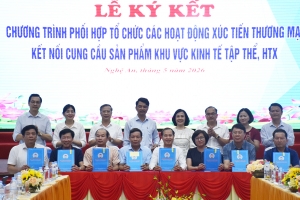 Nghệ An thúc đẩy xúc tiến thương mại, mở rộng thị trường cho khu vực kinh tế tập thể