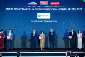 GE Vernova được vinh danh trong “Top 10 Doanh nghiệp tiên phong chuyển đổi xanh 2025 - 2026” tại Giải thưởng Rồng Vàng