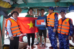 Tiếp sức cho các lực lượng làm nhiệm vụ trên tuyến biển đảo Tây Nam