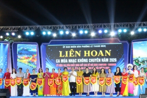 32 đội văn nghệ tham gia Liên hoan Ca múa nhạc không chuyên phường Lê Thanh Nghị năm 2026