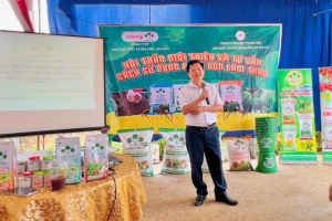 Supe Lâm Thao đưa giải pháp dinh dưỡng cây trồng đến nhà vườn Lâm Đồng