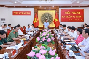 Thanh Hóa triển khai Hội nghị Ban Thường vụ Tỉnh ủy lần thứ 27