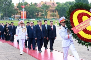 Kỷ niệm 136 năm Ngày sinh Chủ tịch Hồ Chí Minh: Lãnh đạo Đảng, Link M88.com tải ứng dụng vào Lăng viếng Bác