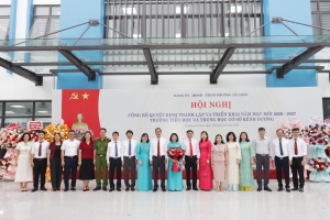 Hải Phòng: Phường Lê Chân công bố Quyết định thành lập Trường Tiểu học và THCS Kênh Dương