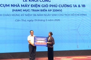 Công ty Cổ phần Điện gió Phú Cường: Tổ chức Lễ khởi công dự án Cụm Nhà máy điện gió Phú Cường 1A và 1B