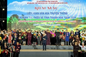 Hàng trăm nghệ nhân hội tụ, tái hiện lễ hội truyền thống đặc sắc vùng cao xứ Thanh