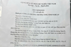 Thông báo tìm giấy tờ bị rơi