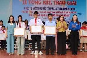 Thanh Hóa: Tổng kết, trao giải Cuộc thi Viết thư Quốc tế UPU lần thứ 55