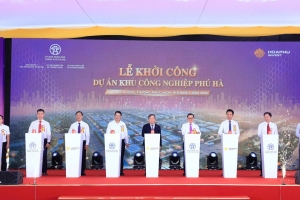 Hà Nội: Khởi công Khu công nghiệp Phú Hà tổng mức đầu tư hơn 2.900 tỷ đồng