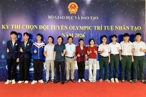 9 học sinh Lâm Đồng góp mặt tại Vòng thi chọn đội tuyển quốc gia Olympic Trí tuệ nhân tạo 2026