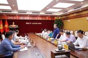 Bí thư Tỉnh ủy Quảng Ninh làm việc với Viện An ninh phi truyền thống